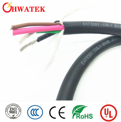کابل انعطاف‌پذیر چند هسته‌ای با غلاف PUR مطابق با استاندارد UL20549 با ولتاژ نامی 600 ولت و مقاومت در برابر روغن