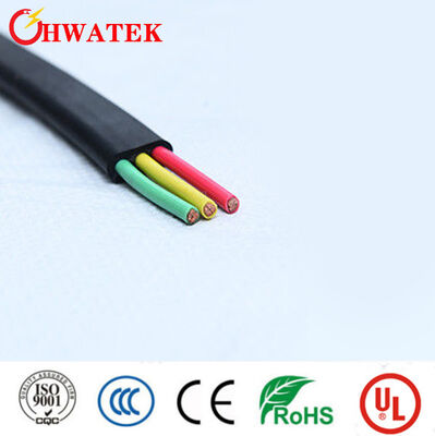 کابل تخت انعطاف پذیر صنعتی XLPE با 3 هسته و ولتاژ نامی 300 ولت