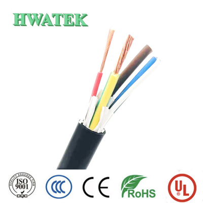 ژاکت 300 ولت پی وی سی بی سیم مسی چند هسته ای کابل UL 2103 4C×20AWG+P 105℃