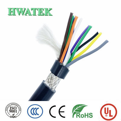 کابل UL 2464 مس قلع اندود رشته ای شیلد چند هسته ای 20 رشته × 28 AWG عایق SR PVC روکش PVC 300V 150℃ VW-1