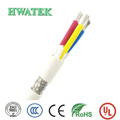 UL2095 4P × 24AWG تراختن محافظ شده مس قوطی شده فومای PE عایق پی وی سی ژاکت 300V کابل 80 °C