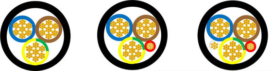 450V/750V AC/DC EV Charging Cable with 2 X 50mm2+35mm2+6X0.75mm2 Copper Conductors and EVI-2 Insulation IEC 62893 Certified