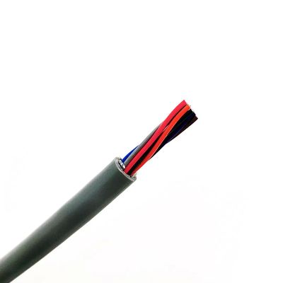 کابل انعطاف پذیر صنعتی UL20276 4Cx28AWG با عایق PP و روکش PVC، رشته های مسی قلع اندود شده برای کاربردهای 80 درجه سانتیگراد و 30 ولت