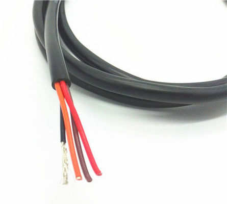 2F × 0.50mm2 -40~105°C مقاوم در برابر دمای 60V DC Stranded PVC Insulation PVC Jacket Bare Copper Stranded flat Cable