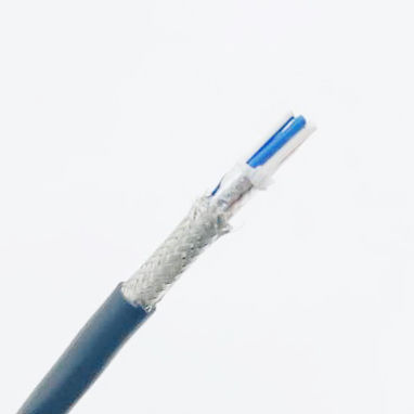 2F × 0.50mm2 -40~105°C مقاوم در برابر دمای 60V DC Stranded PVC Insulation PVC Jacket Bare Copper Stranded flat Cable