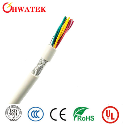 E308860 UL نوع بریده شده مس رشته دار CM 4 جفت 26AWG 30V 80 °C پی وی سی ژاکت CAT5E SFTPable