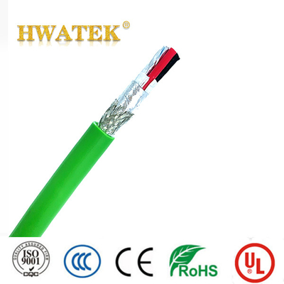 E308860 UL نوع بریده شده مس رشته دار CM 4 جفت 26AWG 30V 80 °C پی وی سی ژاکت CAT5E SFTPable