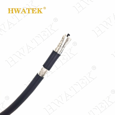 UL 20236 2C x 26AWG قوطی شده و نقره پوشه شده مس تفلون عایق TPU ژاکت RG 179 کابل