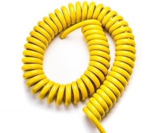1P × 30AWG + 3C × 30AWG چند رشته 5 هسته ای 80 ℃ 30 ولت کابل مارپیچ مواد TPU